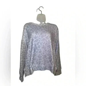 Sundry NEW NWT Purple Animal Print Sweatshirt Size Medium